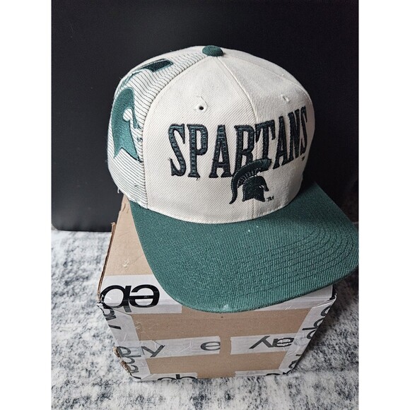 Vintage Michigan State University Spartans Sports Specialties Shadow Snapback - Picture 1 of 10